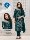 Jalpari By Kaya Vertical Printed Kurti With Bottom Dupatta Wholesale Price In Surat
